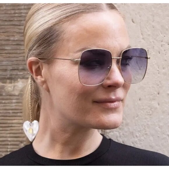 NEW GUCCI SUNGLASSES GG1031S 004 GOLD/BLUE WOMEN EYEWEAR GUCCI PLUS EARRINGS main image 10